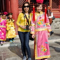 Posing with a lady from the Imperial Court
