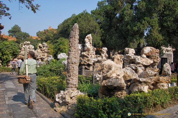 The rock garden in the Imperial Garden