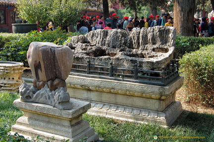 Magnificent rock formations in the Imperial Garden