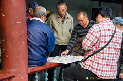 Chinese chess in session