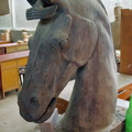 Terracotta horse head