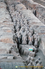Row of officers in this pit
