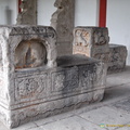 Stone carvings at Small Wild Goose Pavilion
