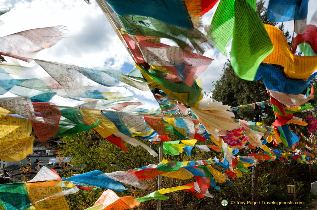 Tibetan Prayer Flags at Dafo Temple