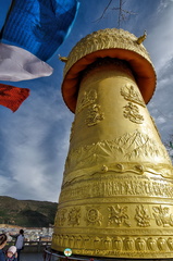 Magnificent View of Dafo Temple Prayer Wheel