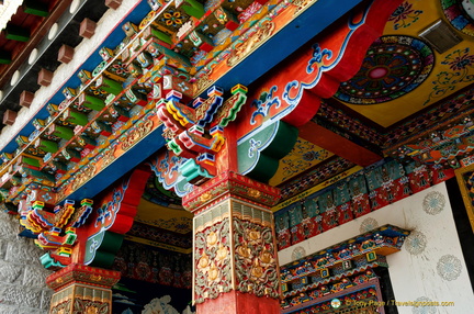 Colourful Roof Decorations of the Entrance Gate