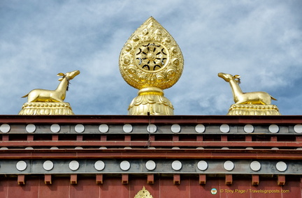 The Wheel of Dharma and the Deer at Benares